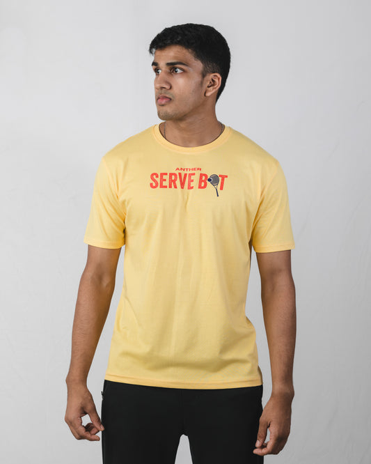 Serve Bot Tee Yellow