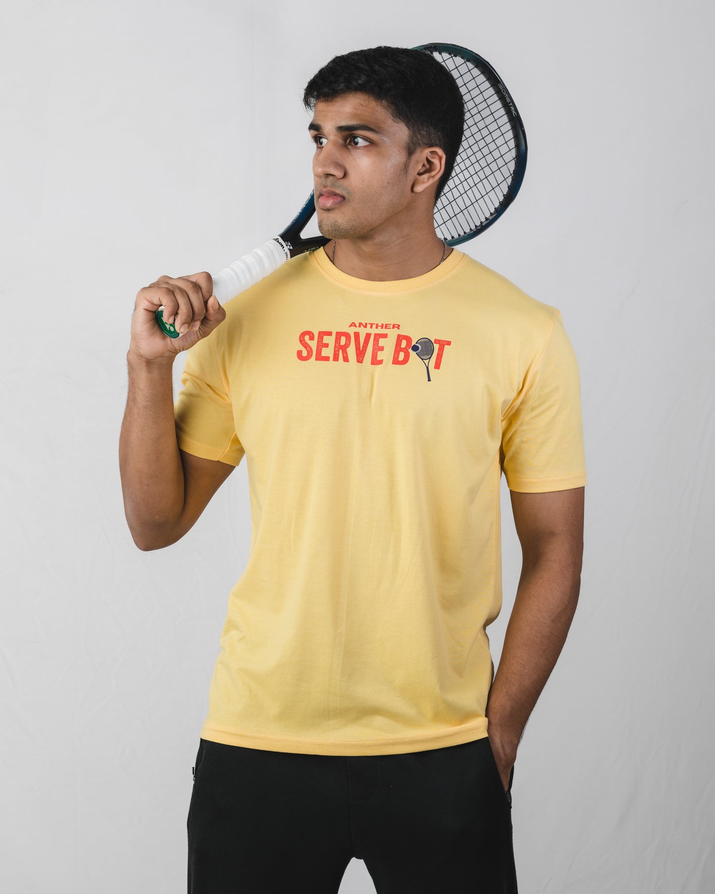 Serve Bot Tee Yellow