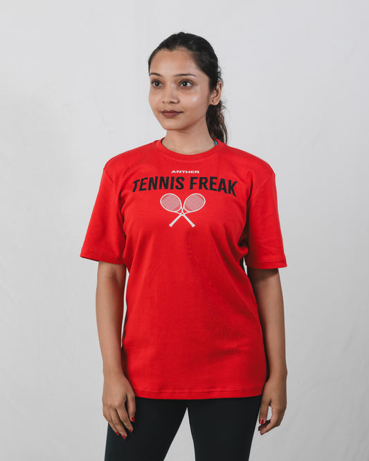 Tennis Freak Tee Red