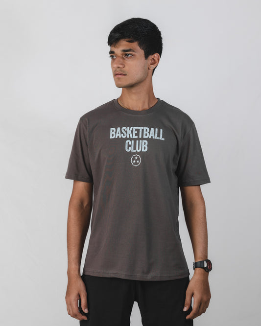 Basketball Club Tee Charcoal