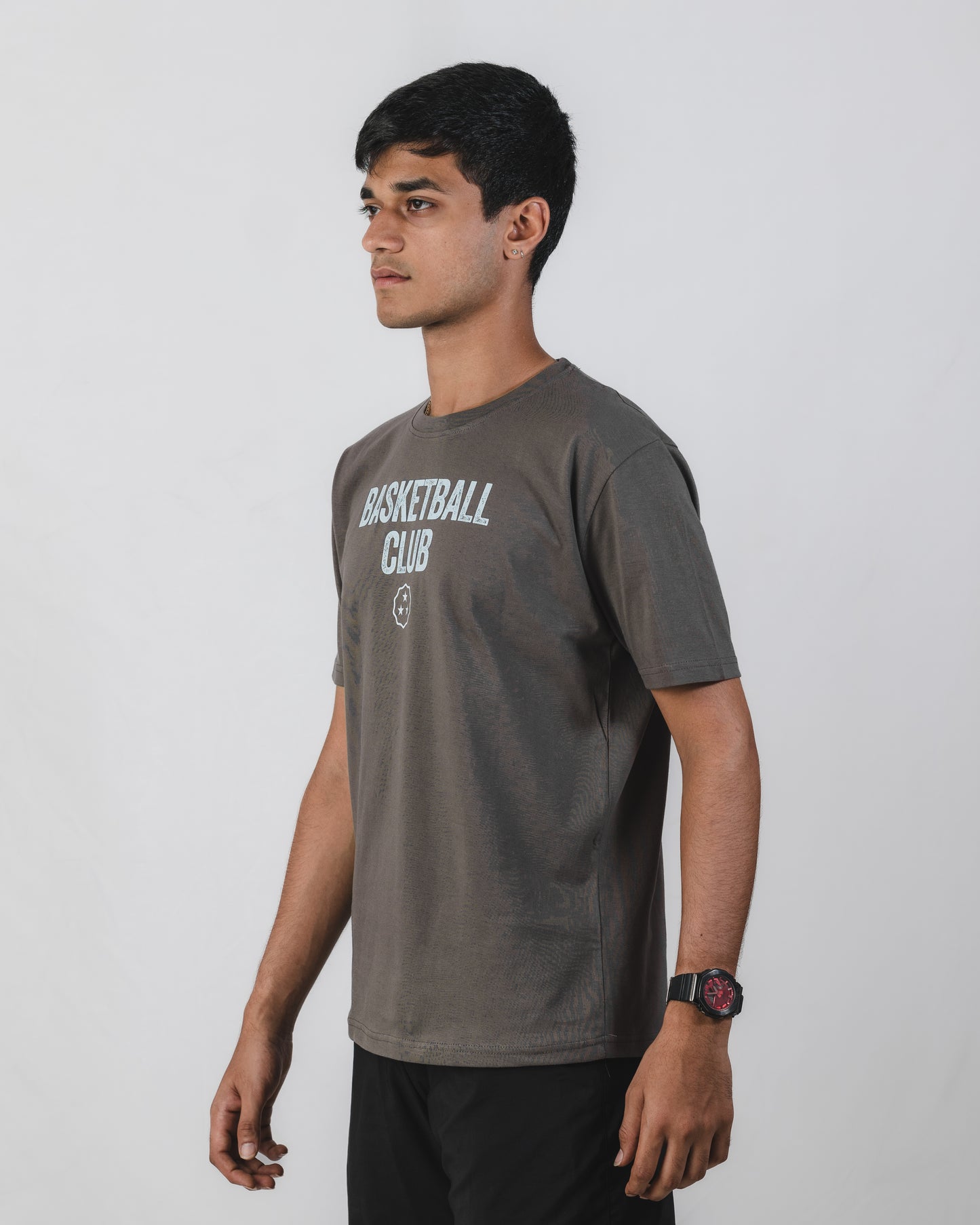 Basketball Club Tee Charcoal