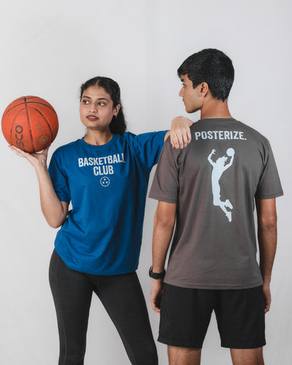 Basketball Club Tee Charcoal