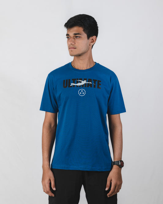 Ultimate Frisbee Layout Tee Blue